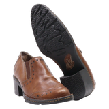 BORN Block Heels Brown Leather Womens UK 5