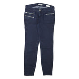 GUESS Womens Slim Blue Denim Skinny Cotton Blend Jeans W28 L25 Zipped Pockets