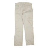 CARHARTT Womens Cotton Blend Beige Regular Waist Zip Trousers W32 L32 Casual