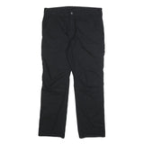 DICKIES Mens Regular Fit Black Cotton Blend Trousers W34 L30 Workwear Zip