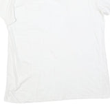 ADIDAS Womens White Pink Logo Modern T-Shirt XL Short Sleeve Crew Neck Casual