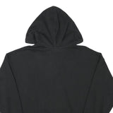 ADIDAS Womens Black & Orange Striped Pullover Hoodie UK 12 Cotton Blend Casual