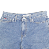 TOMMY HILFIGER Womens Shorts Blue Denim Casual S W28 Summer Everyday