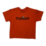 Age 4-5 Carhartt T-Shirt - XS Orange Cotton