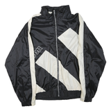 WILSON Mens Black & Cream Zip Jacket XL Polyester Blend Colourblock Lightweight