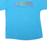 Mens Blue Hobee's California Restaurants Graphic T-Shirt M Crew Neck Short