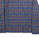 CP COLLECTION Womens Blue Green Wool Blend Checked Button Jacket M Woven