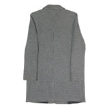 ZARA Womens Black & White Houndstooth Double Breasted Jacket S Polyester Blend