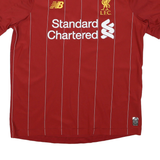 NEW BALANCE Mens Red Liverpool Football T-Shirt M Short Sleeve Round Neck