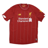 NEW BALANCE Mens Red Liverpool Football T-Shirt M Short Sleeve Round Neck