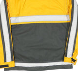 PHENIX Mens Yellow & Grey Sporty Zip Jacket L Polyester Blend Colourblock