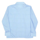 CHARLES DUMONT Womens Blue Printed Shirt Long Sleeve Collared S Light Top