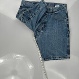 Wrangler Carpenter Shorts - 34W 10L Blue Cotton