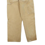 DICKIES Mens Cotton Blend Beige Regular Fit Straight Leg Trousers W32 L26