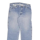 DICKIES Mens Regular Fit Straight Leg Denim Light Blue Jeans W34 L31 Zip Cotton