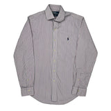 Polo By Ralph Lauren Striped Shirt - Medium White Cotton