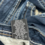 Wallflower Boot Cut Jeans - 32W UK 10 Dark Wash Cotton Blend