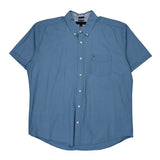 Tommy Hilfiger Short Sleeve Shirt - XL Blue Cotton