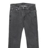 LEVI'S 514 Classic Mens Jeans Black Classic Straight Denim Medium W30 L27 Cotton