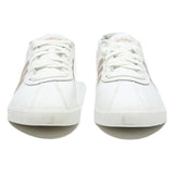 ADIDAS VL Court 2.0 Womens Leather Low Top Trainers White & Rose Gold UK 4.5