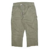 CARHARTT Mens Relaxed Green Cotton Blend Denim W30 L21 Workwear Carpenter Jeans