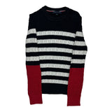 Tommy Hilfiger Striped Jumper - Medium Multicoloured Cotton