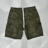Wrangler Camo Cargo Shorts - 34W 10L Camo Cotton