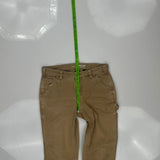 Carhartt Carpenter Trousers - 32W UK 10 Brown Cotton