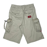 Ecko Unltd Baggy Cargo Shorts - 31W 12L Beige Cotton