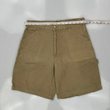 Authentic Collection Carpenter Shorts - 33W 8L Khaki Cotton