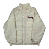 Braves Starter Mlb Baseball Jacket - Large Cream Polyester