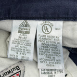 Bulwark Cargo Pants - 36W 33L Blue Cotton
