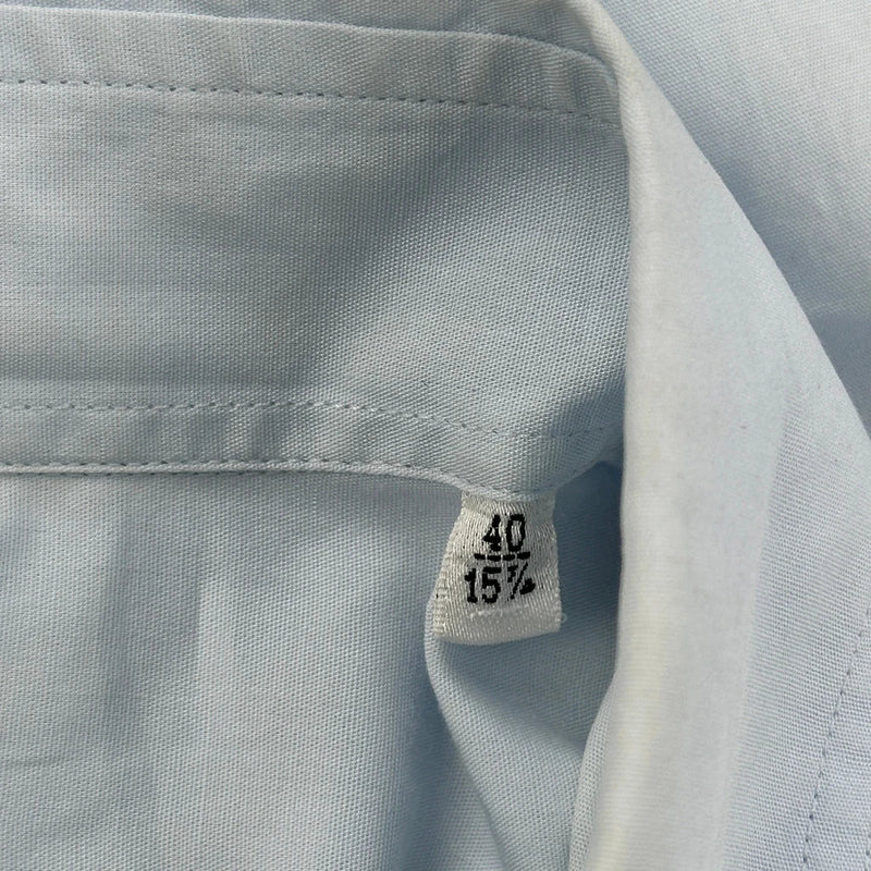 Armani Short Sleeve Shirt - Medium Blue Cotton