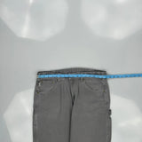 Carhartt Carpenter Trousers - 34W 33L Grey Cotton