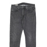 LEVI'S 512 BIG E Mens Jeans Black Slim Skinny Denim Medium W33 L32