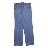 DICKIES Mens Relaxed Blue Denim Jeans W38 L34 Zip Casual Workwear