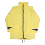 SOLECO Mens Yellow Jacket L Polyester Blend Plain Zip Lightweight Casual