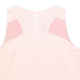 DOMYOS Womens Pink & Light Pink Sporty Sleeveless Round Neck T-Shirt M