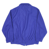 HABAND Womens Blue Fleece Jacket L Polyester Blend Zip Closure Elastic Hem