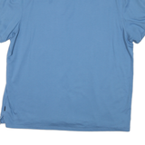 CALVIN KLEIN Mens Blue Polo Shirt XL Basic Cotton Short Sleeve Casual