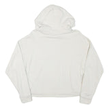 PUMA Womens White Forever Hoodie M Cotton Blend Casual Pullover Sweatshirt