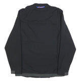 NIKE Mens Black Orange Sports Swoosh Zip Jacket M Polyester Blend Plain