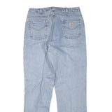 CARHARTT Womens Jeans Light Blue Regular Straight Denim W32 L33 Workwear Style