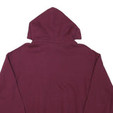 FRUIT OF THE LOOM Mens Maroon Pullover Hoodie M Cotton Blend Casual Sweatshirt