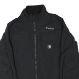 CARHARTT Mens Black Workwear Jacket L Polyester Blend Plain Embroidered PDI Logo
