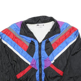 AVAIT SPORTIF Mens Black Blue & Red Colourblock Track Jacket L Polyester Blend