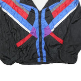 AVAIT SPORTIF Mens Black Blue & Red Colourblock Track Jacket L Polyester Blend