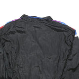 AVAIT SPORTIF Mens Black Blue & Red Colourblock Track Jacket L Polyester Blend