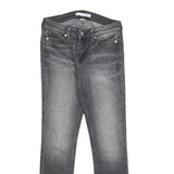 CALVIN KLEIN JEANS Womens Grey Slim Skinny Denim Medium W26 L26 Cotton Blend Zip