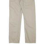 LEVI'S Mens Cotton Blend Beige Regular Straight Trousers W32 L31 Classic Zip